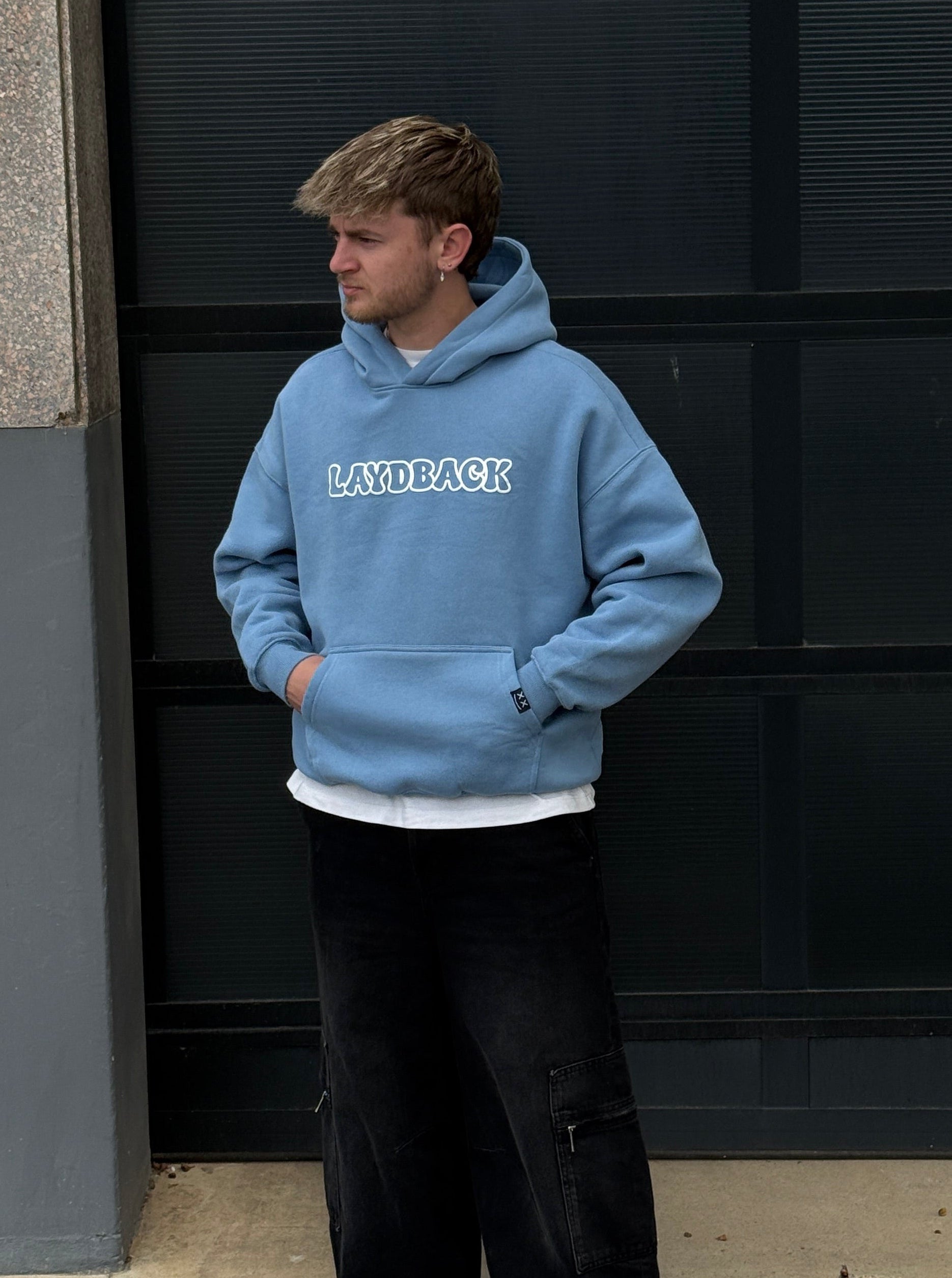 Basics Oversized Hoodie - Baby Pastel Blue – LAYDBACK