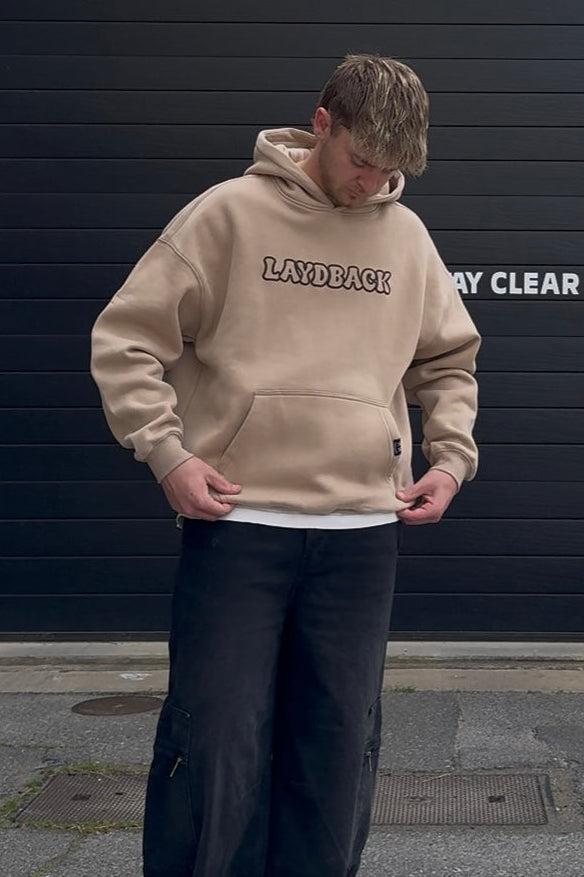 Basics Oversized Hoodie - Beige – LAYDBACK