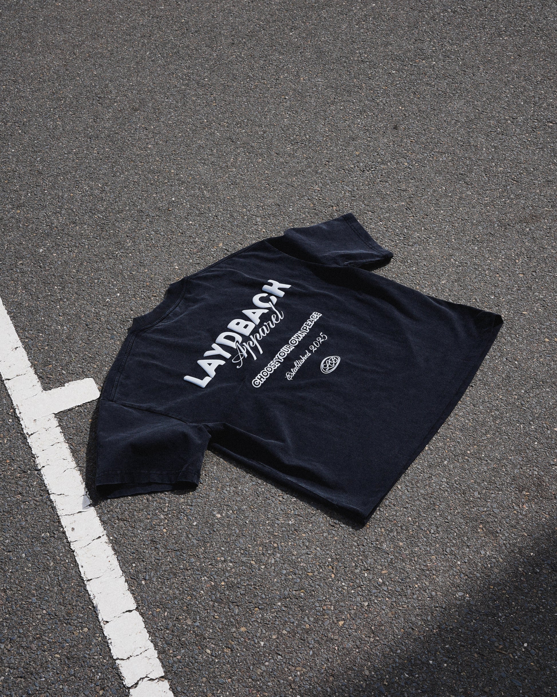 Oversized Basics Tee - Washed Black