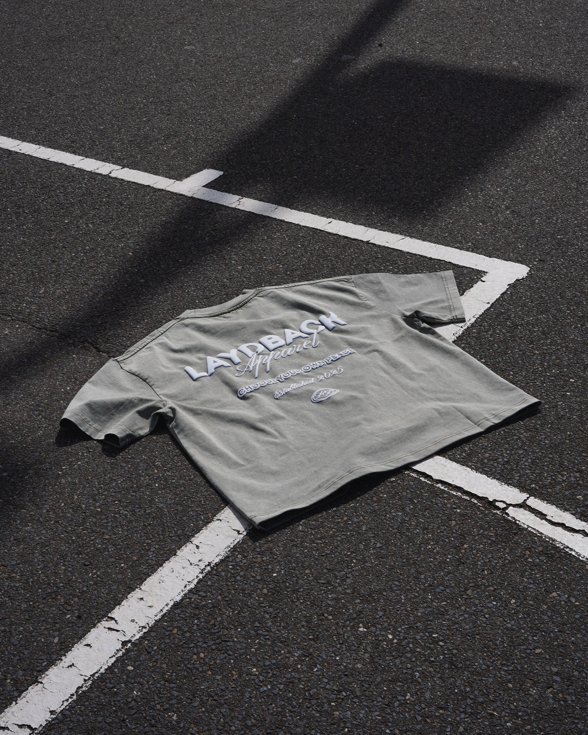 Boxy Basics Tee - Washed Green