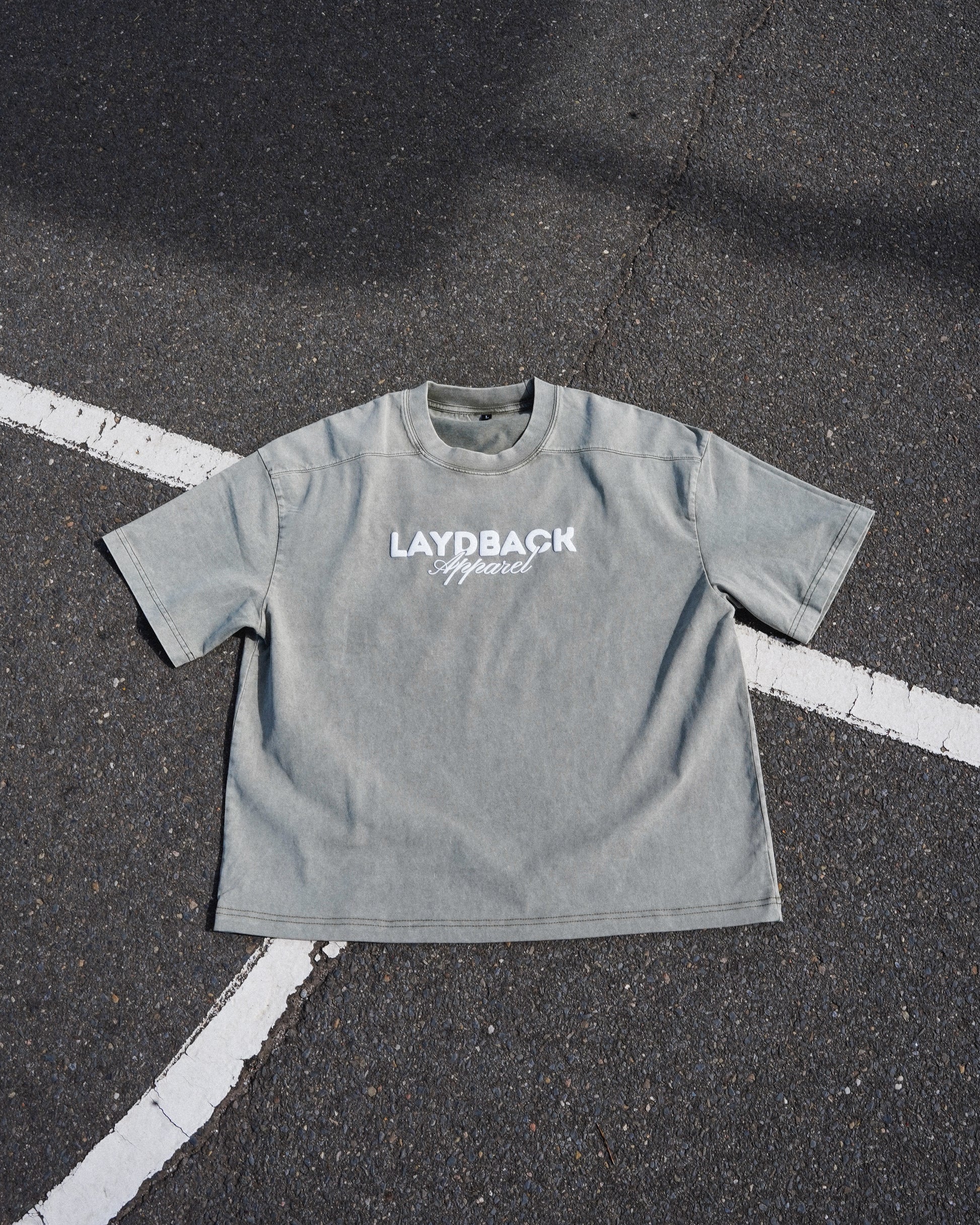 Boxy Basics Tee - Washed Green